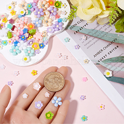 300шт 5 стиля непрозрачные кабошоны из смолы&nbsp;RESI-SP0001-13