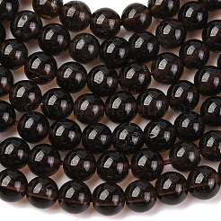 Природные дымчатый кварц бисер пряди круглые G-E329-6mm-38