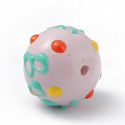 Непрозрачные окрашенные стеклянные бусины&nbsp;GLAA-B001-01I