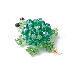 3d подвески из гальванического стекла с бисером в виде черепахи&nbsp;PALLOY-MZ00674-04