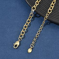 Ожерелья из двухцветной латуни с цепочками.&nbsp;KK-C251-35GP