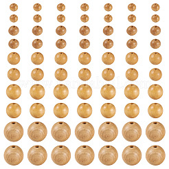 300шт 5 стиля бусины из натурального дерева&nbsp;WOOD-TA0002-86