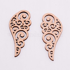 Необработанные деревянные филигранные столярные звенья&nbsp;WOOD-WH0099-10C