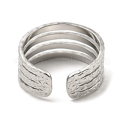 Кольца-манжеты открытого типа из нержавеющей стали марки 304&nbsp;RJEW-Z018-33P