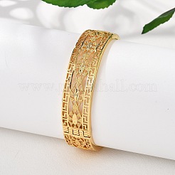 Латунные браслеты для женщин&nbsp;BJEW-D313-06G