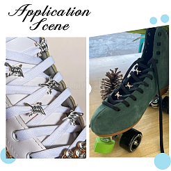 20 шт. Европейские бусины из сплава 2 цветов&nbsp;FIND-CA0007-56