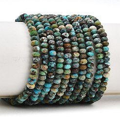 Хубэй природных бирюзовый бисер нитей&nbsp;G-B175-A13-2x4mm
