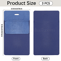 Прямоугольный карманный чехол для ручки из искусственной кожи для врача&nbsp;AJEW-WH20060-95A