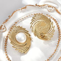 Серьги-гвоздики из нержавеющей стали 304&nbsp;EJEW-G423-31D-G