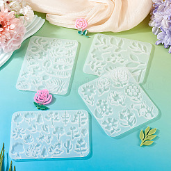 4шт 4 стиля силиконовые Молды&nbsp;DIY-TA0013-63