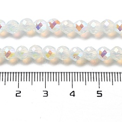 Стеклянные бусины с гальваническим покрытием &nbsp;GLAA-A014-01F