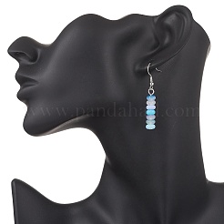 3 пара стеклянных сережек-подвесок&nbsp;EJEW-JE06643