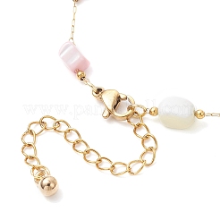 Изготовление браслета из цепочек из окрашенных самородков AJEW-JB01384