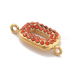 Шармы-подвески из нержавеющей стали 304 со стразами&nbsp;STAS-M092-09G