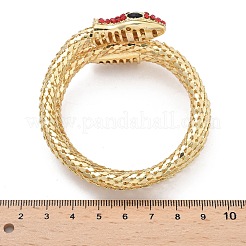 Браслеты из змеиного сплава со стразами для женщин&nbsp;LS-BJEW-G085-01G-01