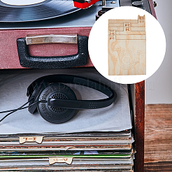 Деревянный разделитель виниловых пластинок&nbsp;WOOD-WH0124-92C