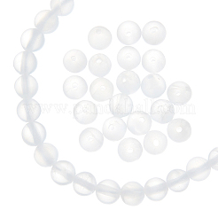 1 нить бусины из натурального селенита&nbsp;G-AR0005-51