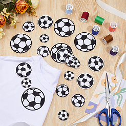 20 шт. 4 стиля компьютеризированная вышивка на ткани приклеиваемые/пришивные нашивки&nbsp;PATC-DC0001-04