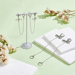 Серьги-кольца из нержавеющей стали 201 и 304 (2piar)&nbsp;EJEW-WR00003