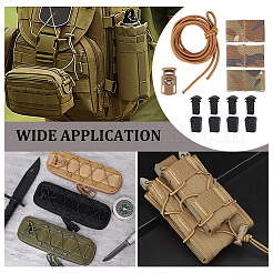 Резиновый ремешок для национального флага. Многофункциональный тактический рюкзак для активного отдыха.&nbsp;AJEW-OC0014-97B