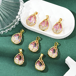 8шт стеклянные подвески&nbsp;KK-BBC0020-79