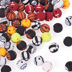 Бусины из полимерной глины ручной работы 8 шарик&nbsp;CLAY-TA0001-84A