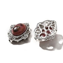 Природные многонитевые звенья родонита&nbsp;KK-M304-04P-15