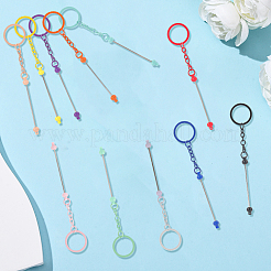 28 шт. 14-х цветные брелки-подвески из сплава и пластика&nbsp;FIND-SC0017-22