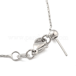 Регулируемые слайдер латунные бостонские звенья цепи ожерелья для мужчин и женщин&nbsp;NJEW-G160-12P