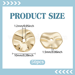 50 шт. Латунные дистанционные бусины&nbsp;KK-PH0012-68