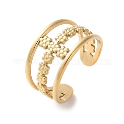 Открытые манжетные кольца из нержавеющей стали 304&nbsp;RJEW-S623-02G