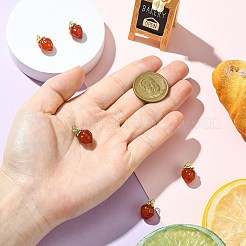 5 шт. латунь с натуральными агатовыми подвесками&nbsp;KK-CJ0003-17