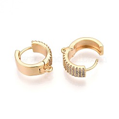 Латунный микропаве кубический цирконий кольцо серьги фурнитура&nbsp;KK-N261-50G