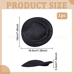 Льняная мини-шляпа с очаровательной основой&nbsp;AJEW-WH0472-54B