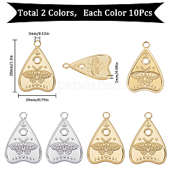 20 шт. подвески из нержавеющей стали 304 двух цветов&nbsp;STAS-SC0007-62