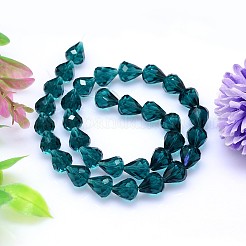 Граненое каплевидное стекло k9&nbsp;G-M185-10x8mm-24A