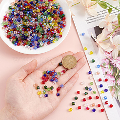 10 нить 10 цвета гальванические стеклянные бусины нити&nbsp;EGLA-GO0001-04