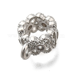 Латунь с трубчатыми дужками из кубического циркония&nbsp;LS-KK-Q048-01P