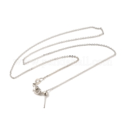 Латунные цепочки с цепочкой из кабеля&nbsp;NJEW-B119-09P