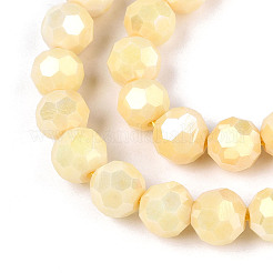 Антикоррозийные гальванические стеклянные бусины&nbsp;EGLA-T021-8mm-15-13