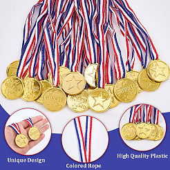 30шт пластиковые медали&nbsp;AJEW-CN0004-75