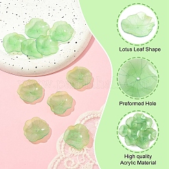 10 шт. колпачки для бусин в виде листьев лотоса&nbsp;SACR-YW0001-95
