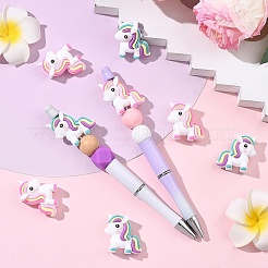 10шт 2 цвета силиконовые бусины&nbsp;SIL-YW0003-65