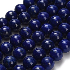 Нитки бусины из натурального ляписа-лазури&nbsp;G-H329-C01-10mm