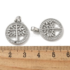 Подвески из латуни с микропаве из циркония&nbsp;KK-R210-21P-02