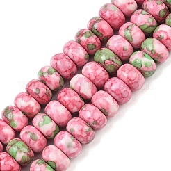 Нити окрашенных синтетических бусин из речного камня&nbsp;G-Z105-C01-01E