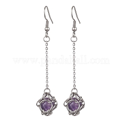 Серьги из натурального смешанного драгоценного камня&nbsp;EJEW-JE05660-02