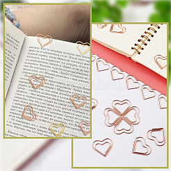 100 шт. железные скрепки в форме сердца&nbsp;TOOL-WH20002-03A-RG