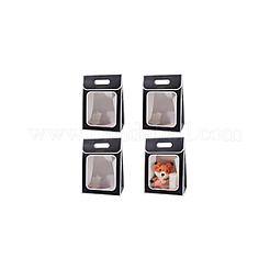 Складные бумажные подарочные пакеты с окошком&nbsp;ABAG-WH0045-20D