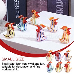 6шт стеклянная фигурка цыпленка&nbsp;JX538A